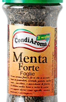 Menta forte in foglie